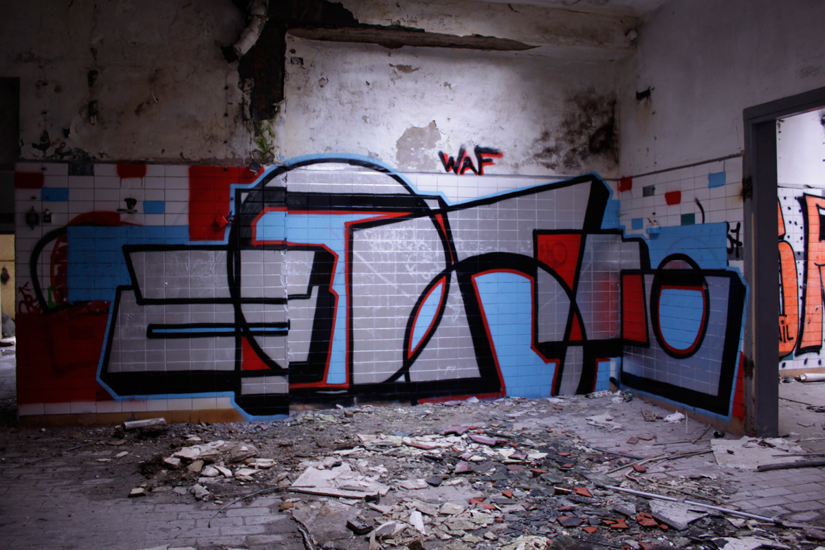 Graffiti Abbruchgelände Berlin,